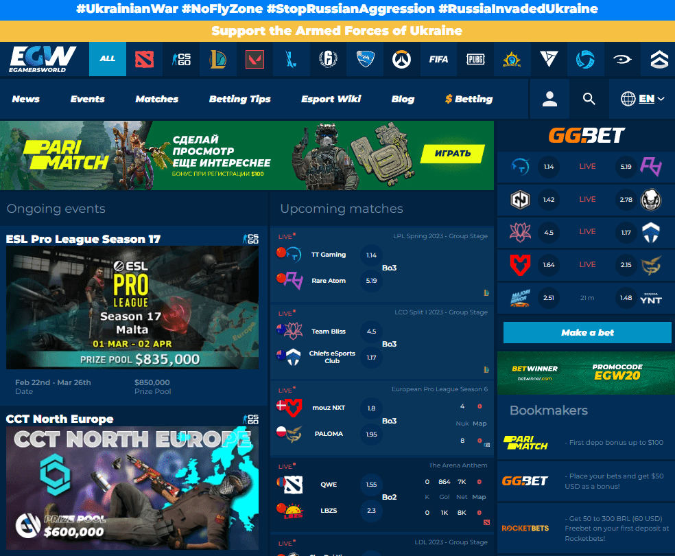 Egamersworld.com (не публікує)